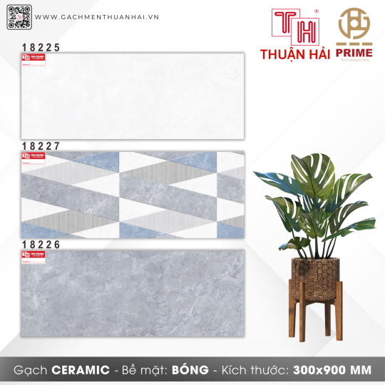 GẠCH ỐP TƯỜNG 30x90 PRIME 18225 - 18227 - 18226