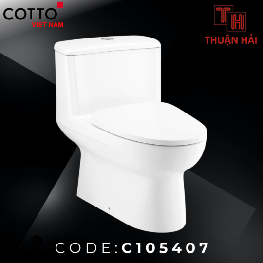 BỒN CẦU COTTO C105407 MỘT KHỐI VALENTO