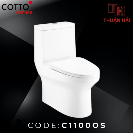 BỒN CẦU COTTO C11000OS MỘT KHỐI PREMA 