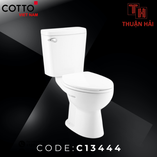 BỒN CẦU COTTO C13444 HAI KHỐI BOOM