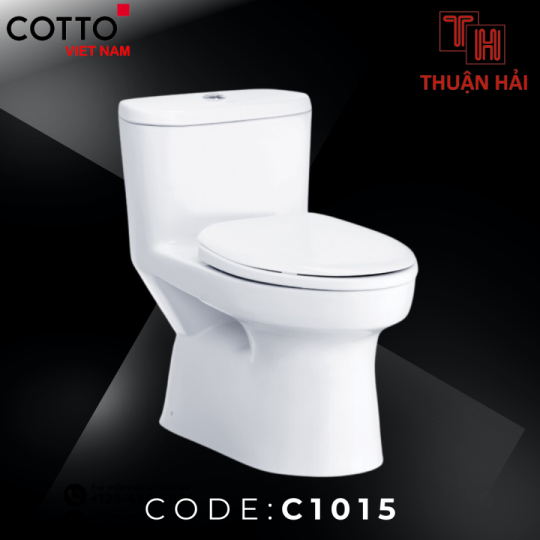 BỒN CẦU COTTO C1015 MỘT KHỐI MACC